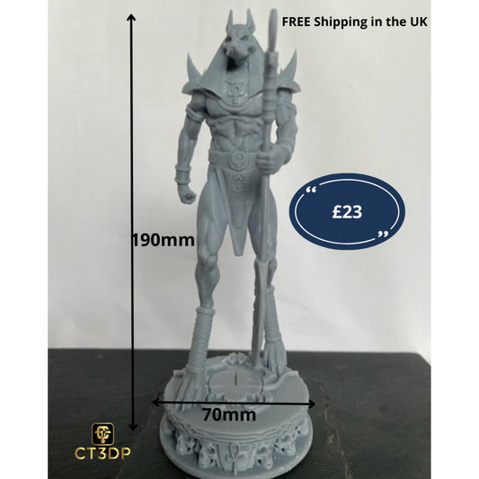 Anubis Statue: Ancient Egyptian God of Death (190mm)