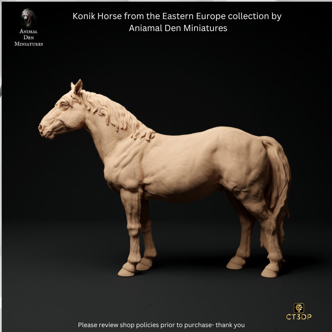 The Konik Horse from the Eastern Europe Collection by Animal Den Miniatures