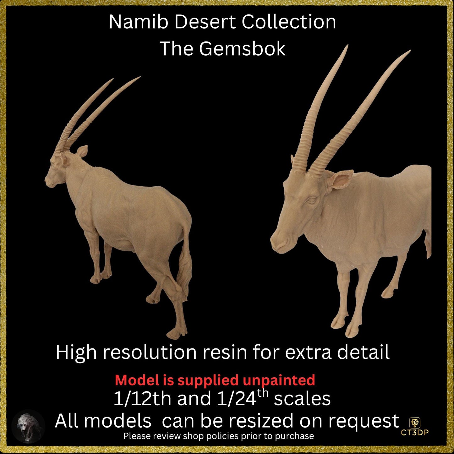 Namib Desert Collection - The Mighty Gemsbok- Wild antelope-Africa- African plains