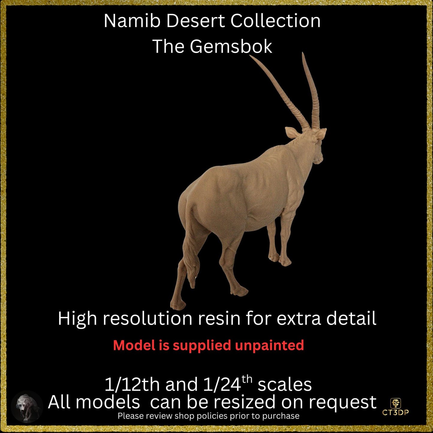 Namib Desert Collection - The Mighty Gemsbok- Wild antelope-Africa- African plains