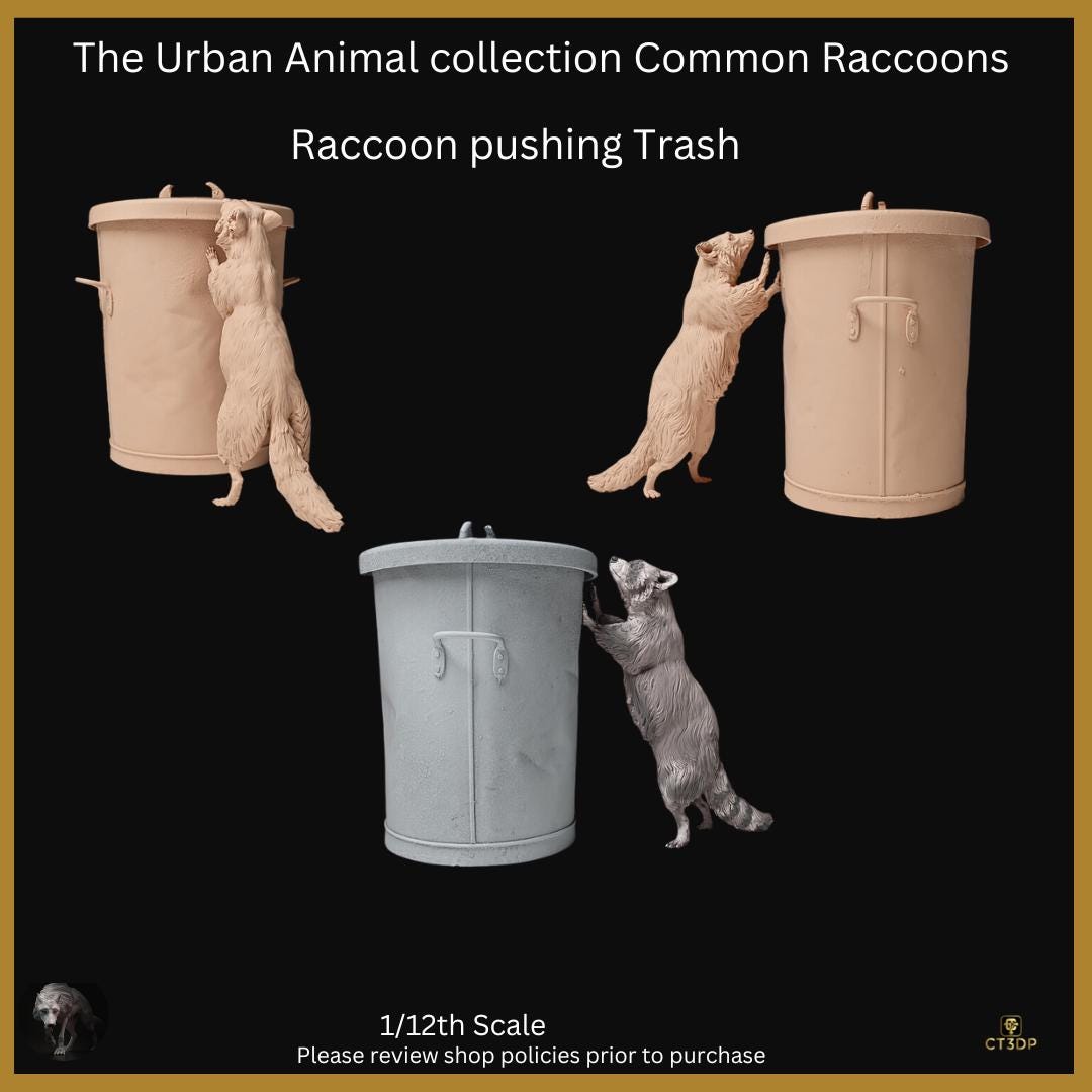 Urban Animal Collection- Raccoons - Cheeky little fellas