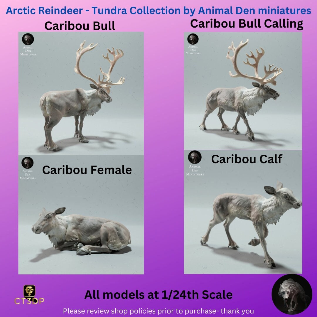 New in Store: Reindeer Collection from the Tundra Series by Animal Den Miniatures