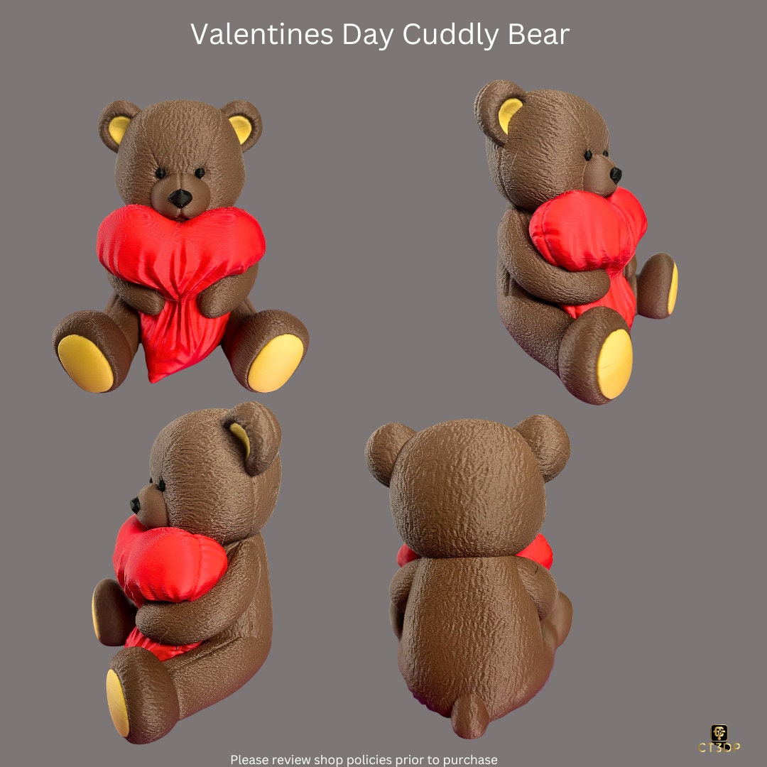 Cute and Cuddly bear - just right for Valentine's Day