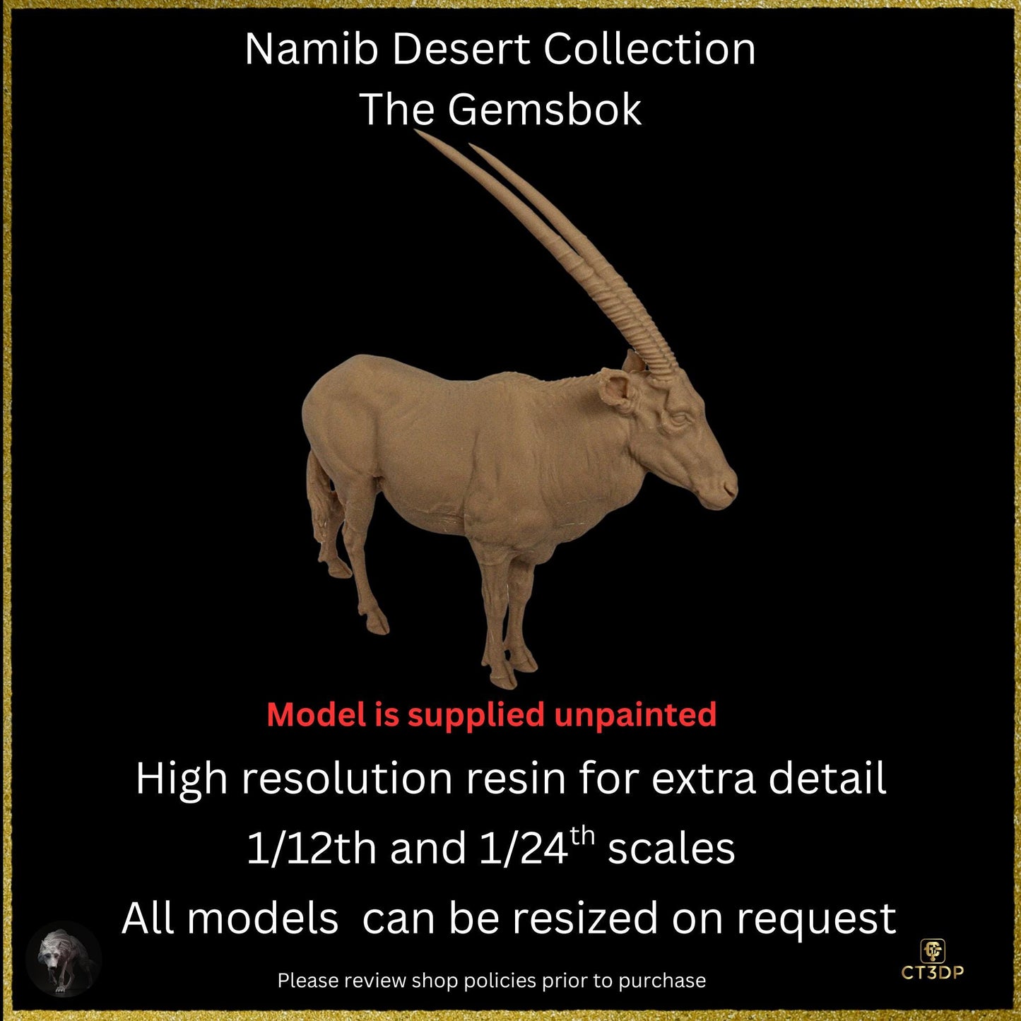 Namib Desert Collection - The Mighty Gemsbok- Wild antelope-Africa- African plains