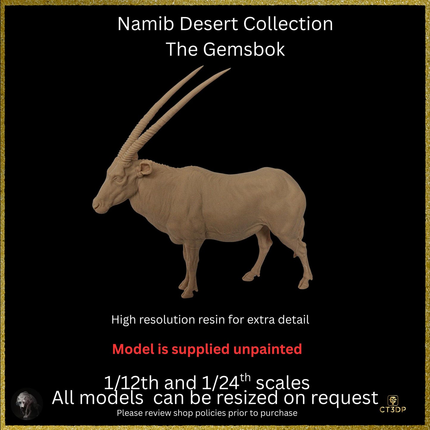Namib Desert Collection - The Mighty Gemsbok- Wild antelope-Africa- African plains