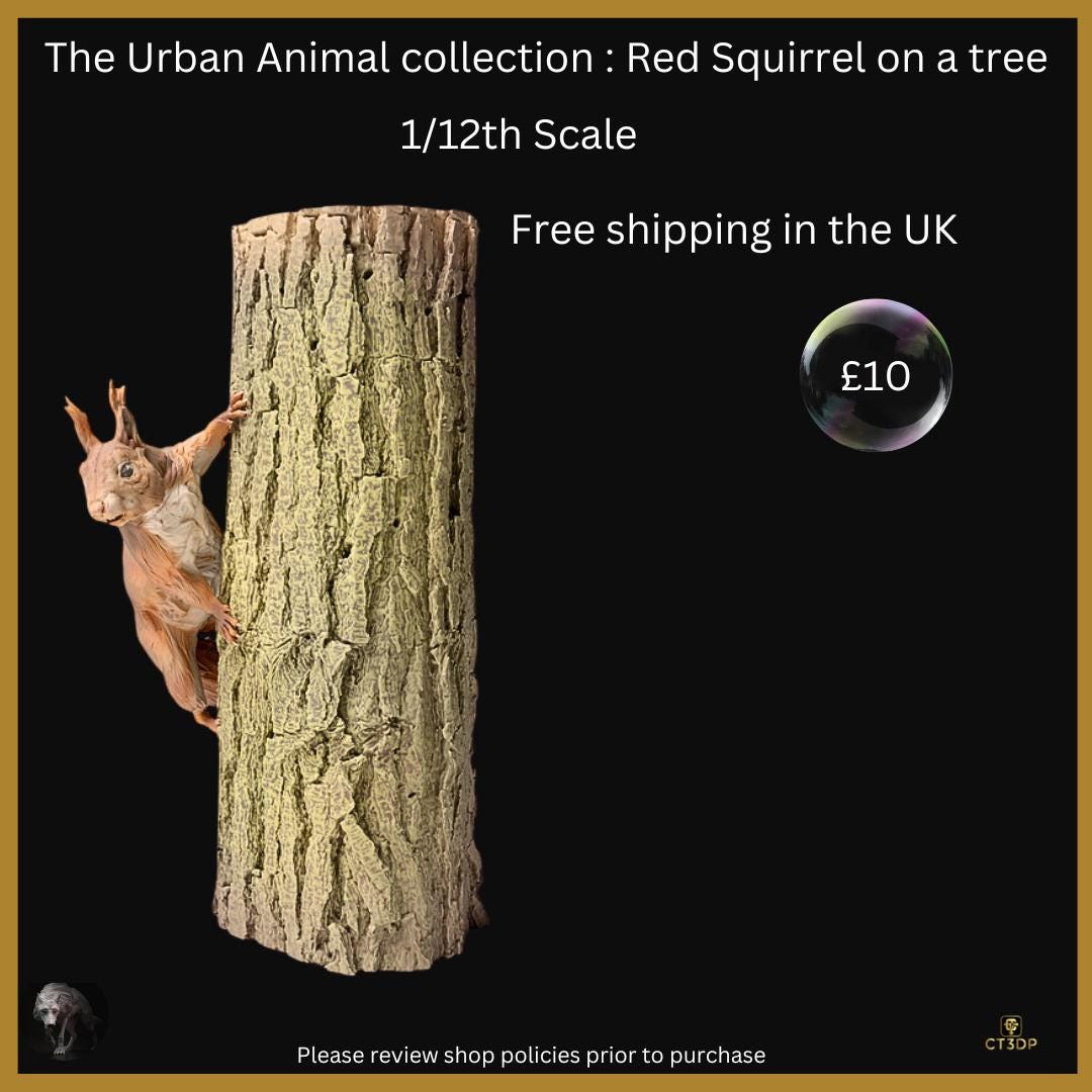 Urban Animal collection: Red Squirrel on a tree - cheeky little fellas