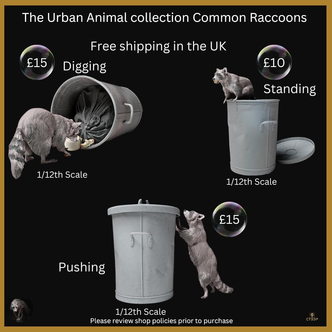Urban Animal Collection- Raccoons - Cheeky little fellas