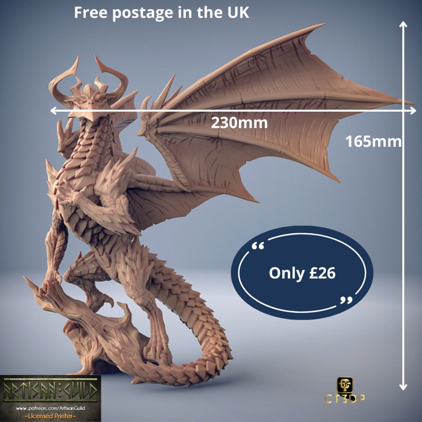 Kromatur the Elder Dragonlord Miniature