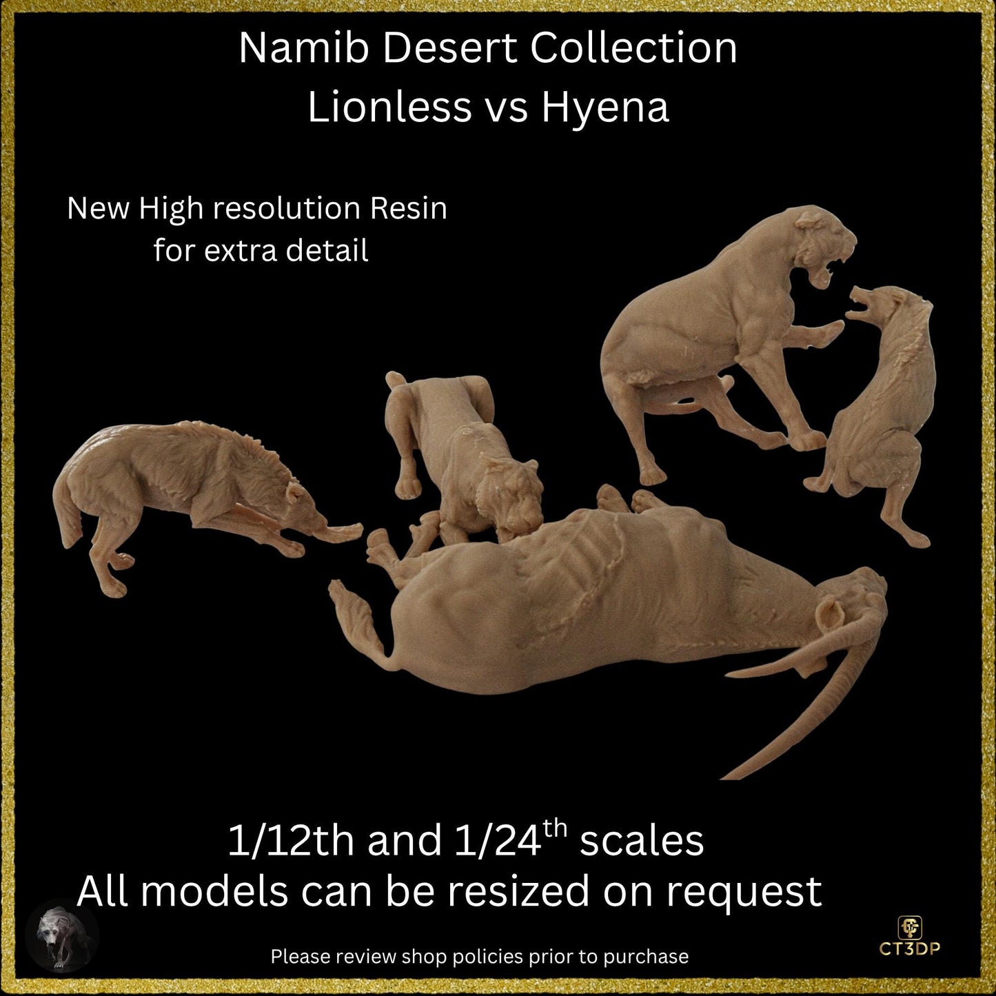 Lioness vs Spotted Hyenas - Namib Desert Collection