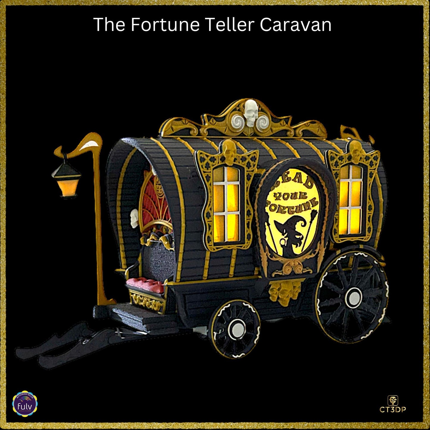 The Fortune Teller Caravan is here. A multi-part model that is easily assembled and has lighting