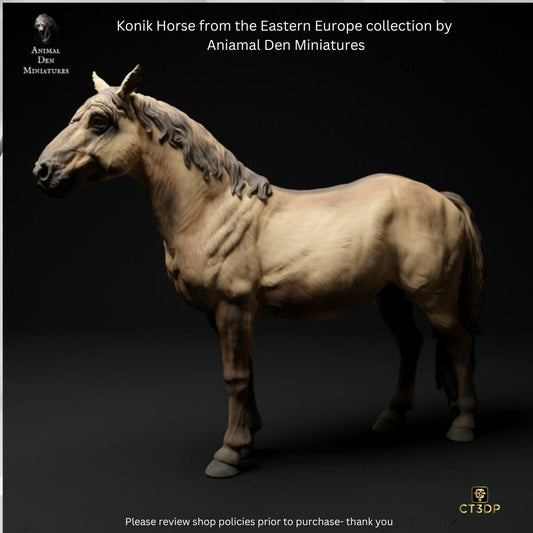 The Konik Horse from the Eastern Europe Collection by Animal Den Miniatures