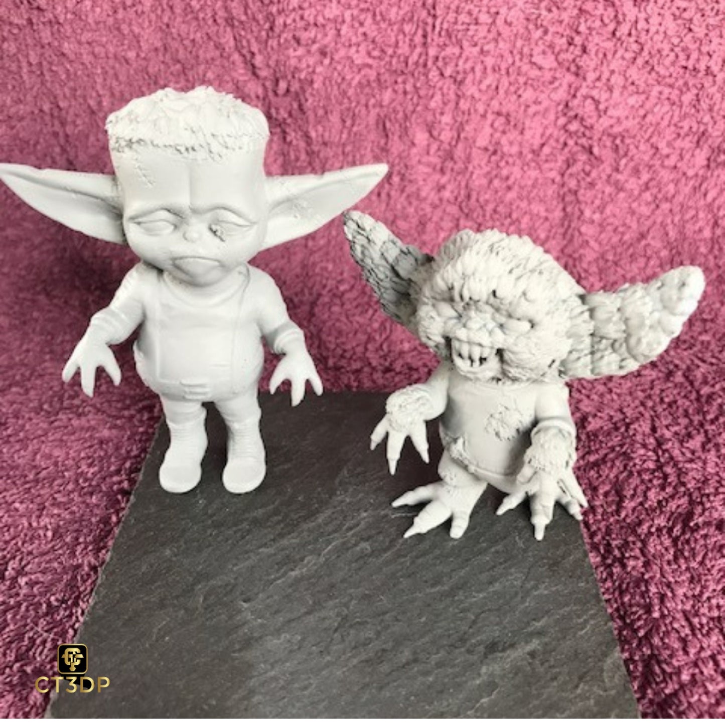 Halloween Grogu Miniature Set: Draccy, Mummy, Franky, Wolfy