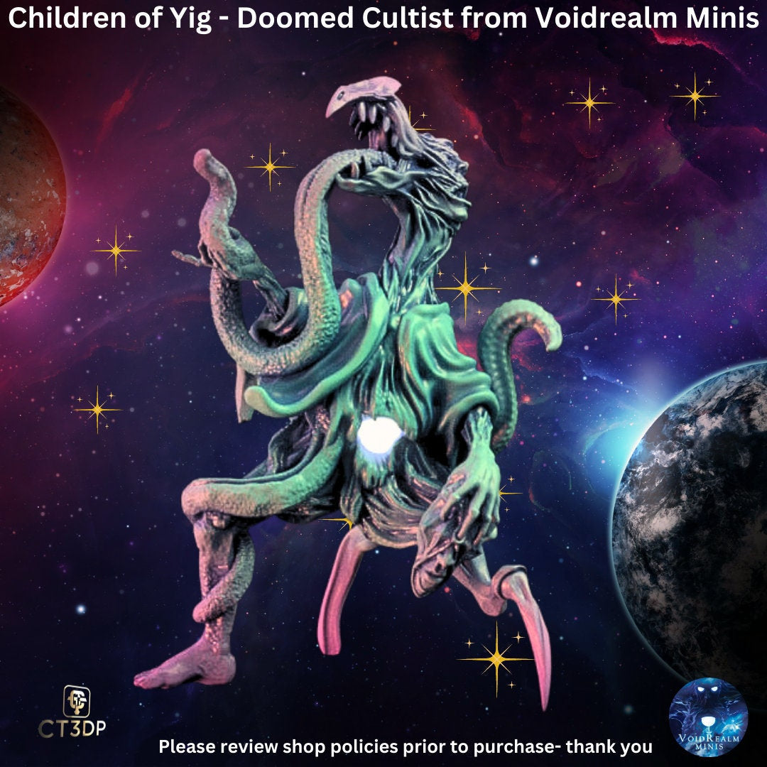 Doomed Cultist Miniature - Children of Yig