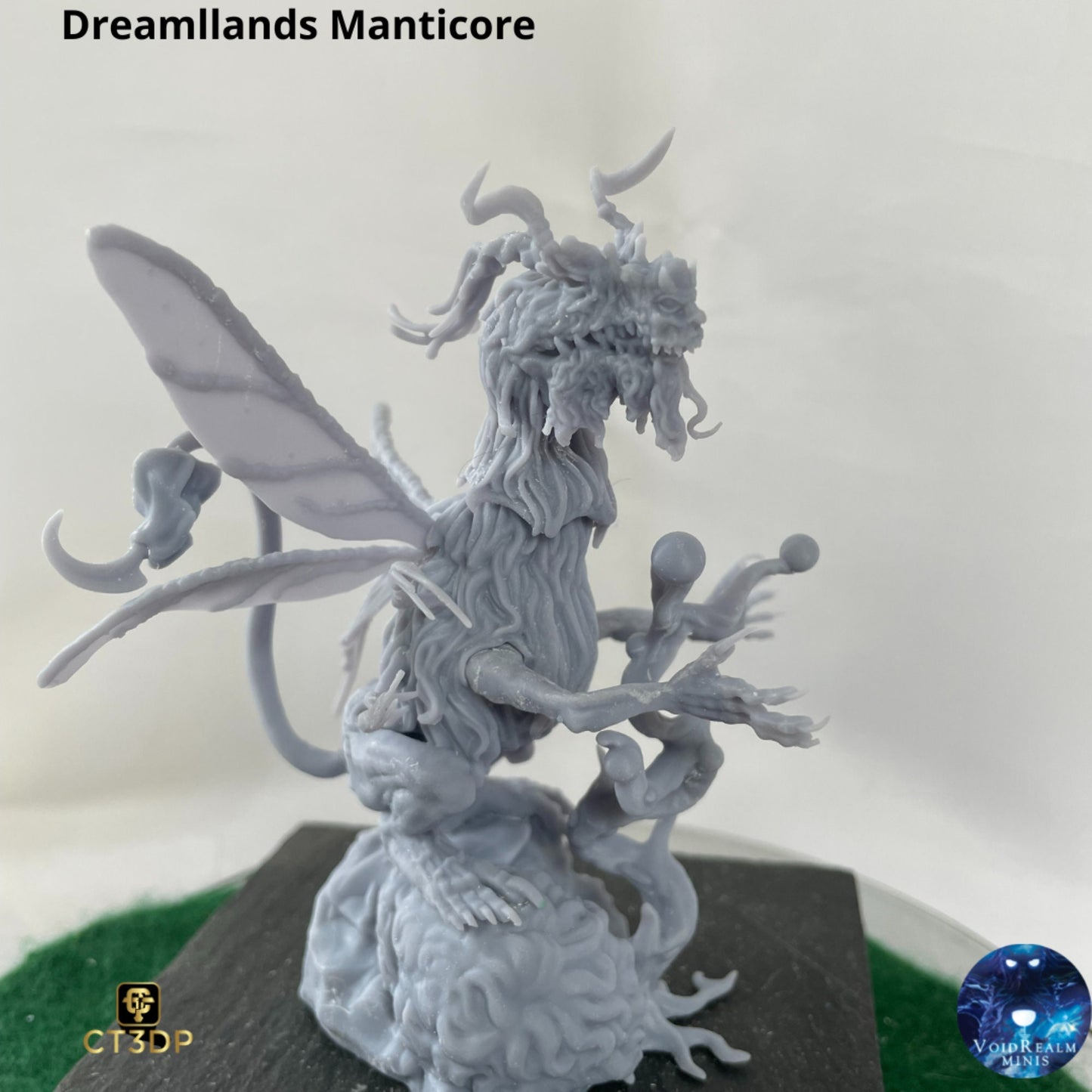 Dreamlands Manticore - by Voidrealm minis- horror-dreams-Spinx -DnD-TTRPG