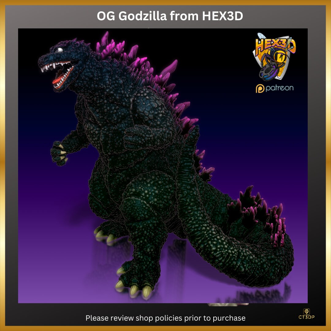 Godzilla Miniature by HEX3D