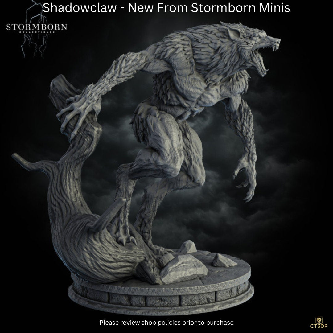New from Stormborn minis- Shadowclaw- a werewolf