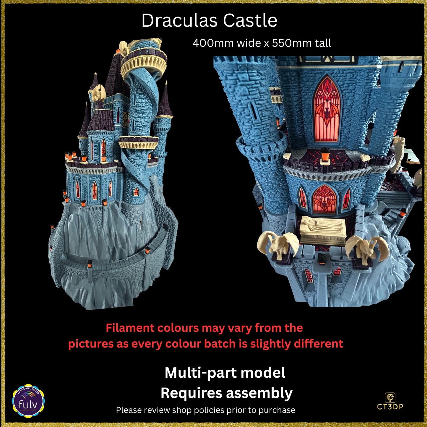 Dracula Castle has arrived- a detailed model epitomizing Lord Dracula