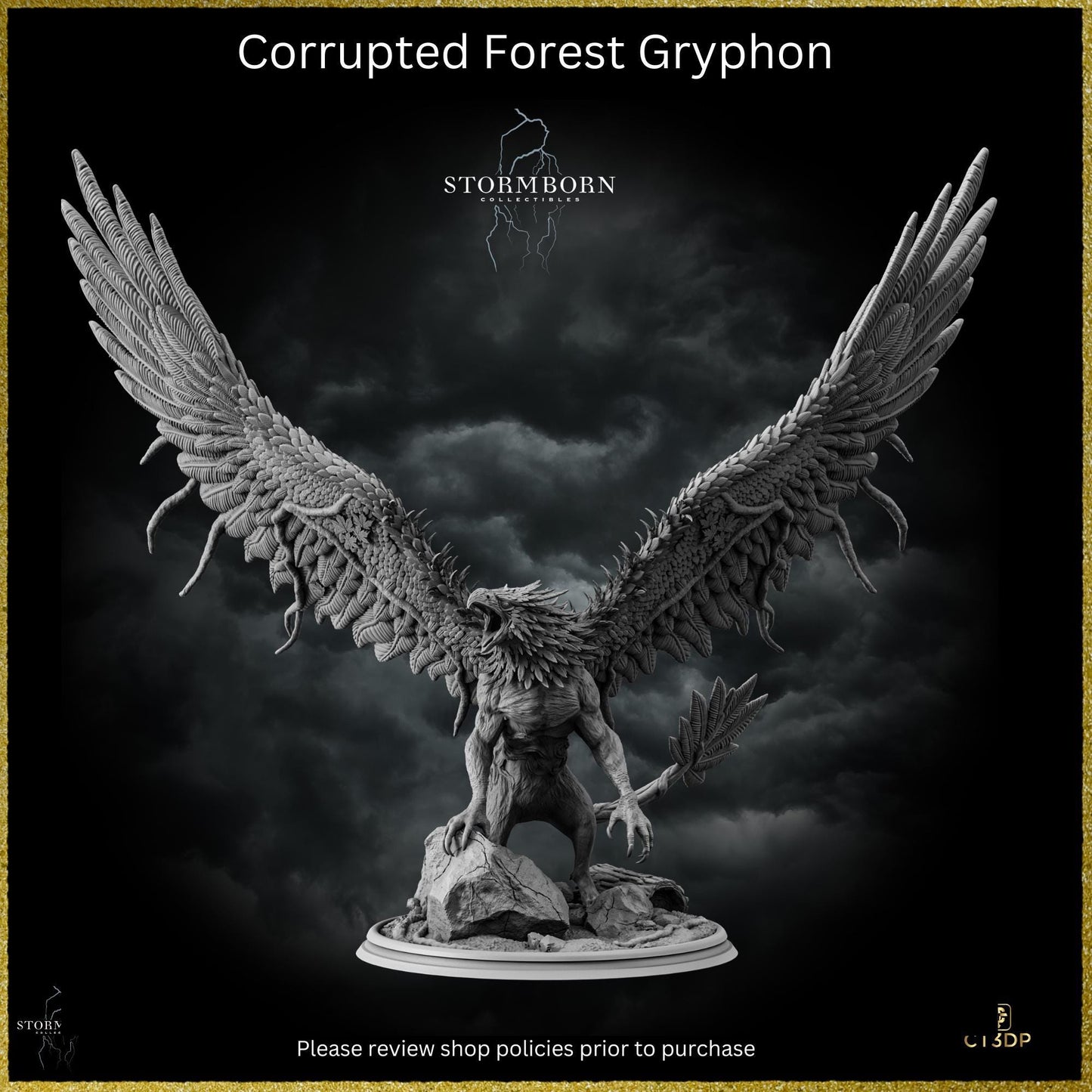 A Corrupted Forest Gryphon - A superbly detailed model. The model captures the very essence of this mythical creature