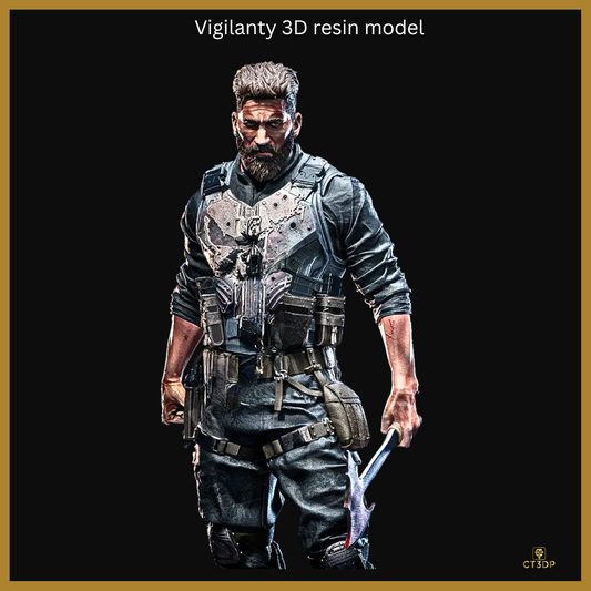Fan Art Punisher- 3D Printed Resin Model