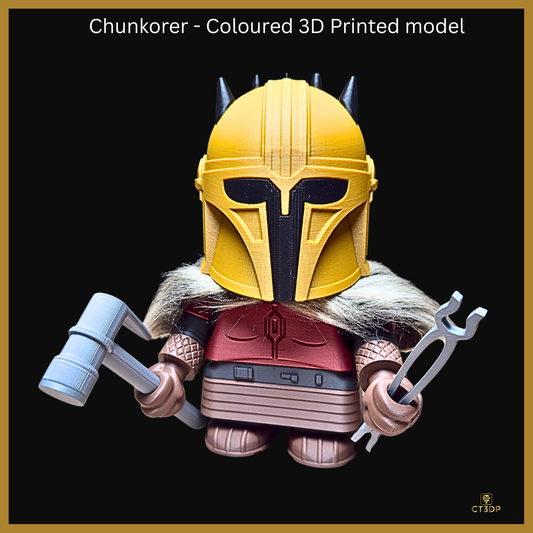 Chunkorer Viking - Coloured 3D Printed Model