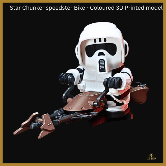 Chunkorer Star Speedster Bike - Coloured 3D Printed Model