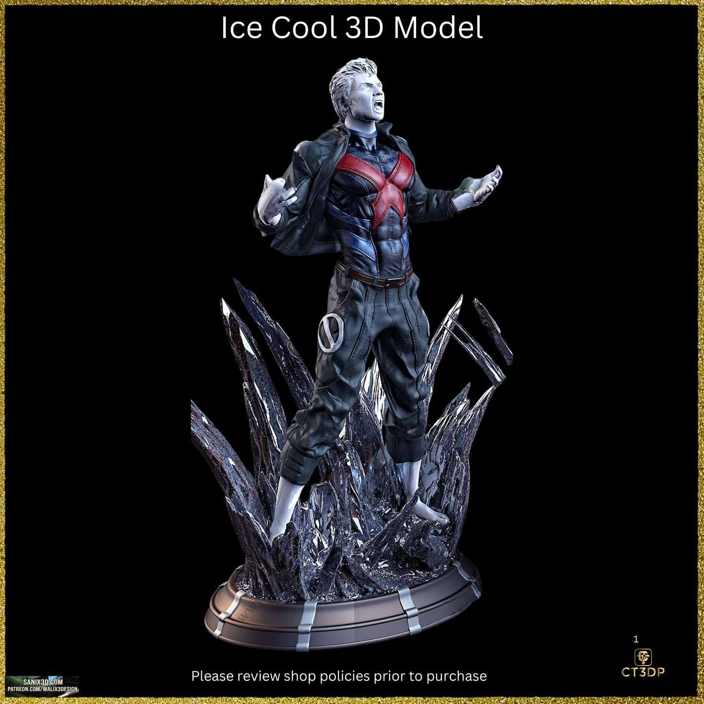Fan Art Ice Man (Robert Louis "Bobby" Drake)