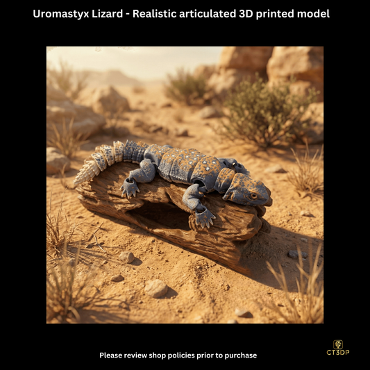Realistic Filament Uromastyx Lizard