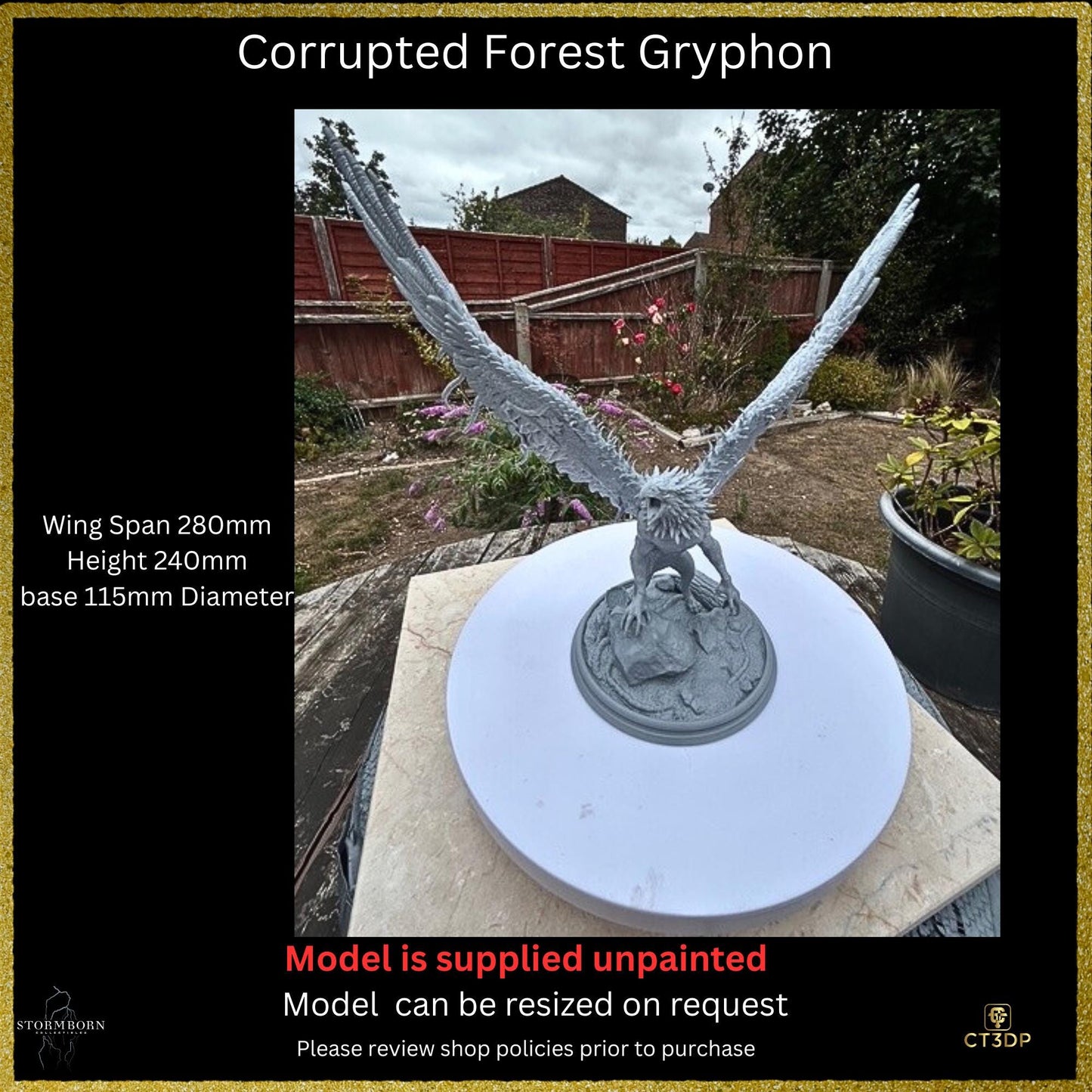 A Corrupted Forest Gryphon - A superbly detailed model. The model captures the very essence of this mythical creature