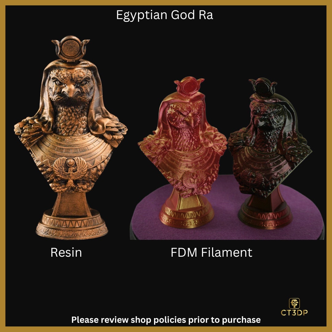 Ra - Ancient Egyptian Solar Deity Model: 3D Printed Resin