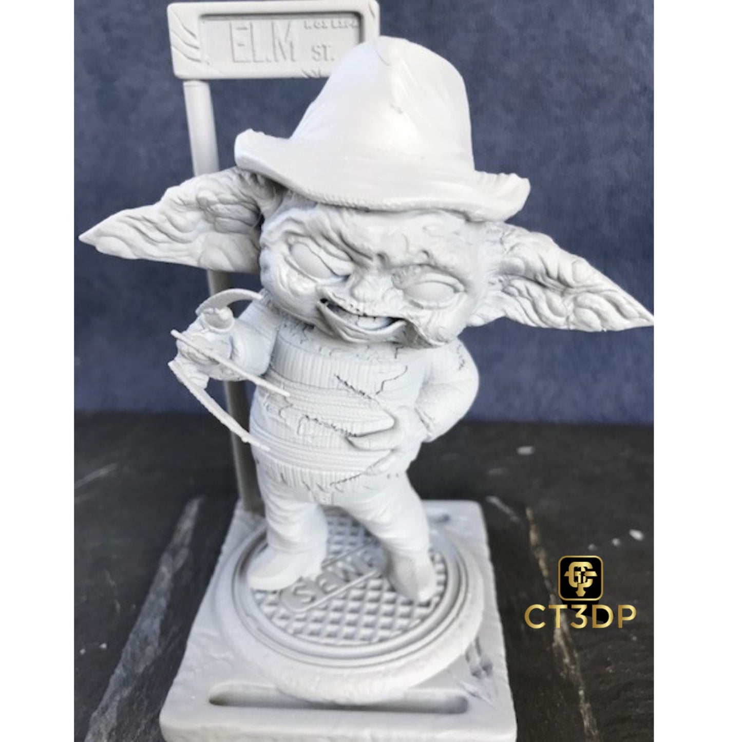 Grogu Freddie Kruger- a great addition to your Halloween collection. Stands 125mm tall. Great detail