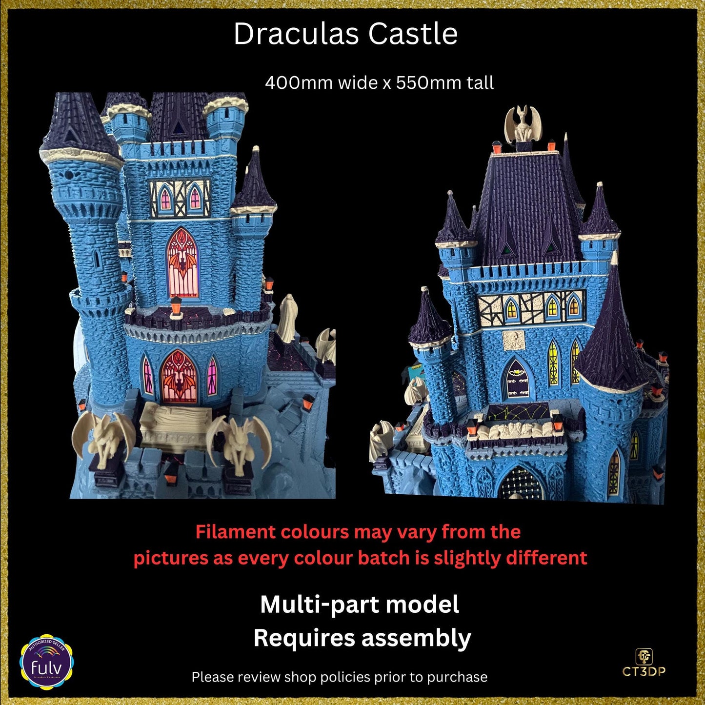 Dracula Castle has arrived- a detailed model epitomizing Lord Dracula