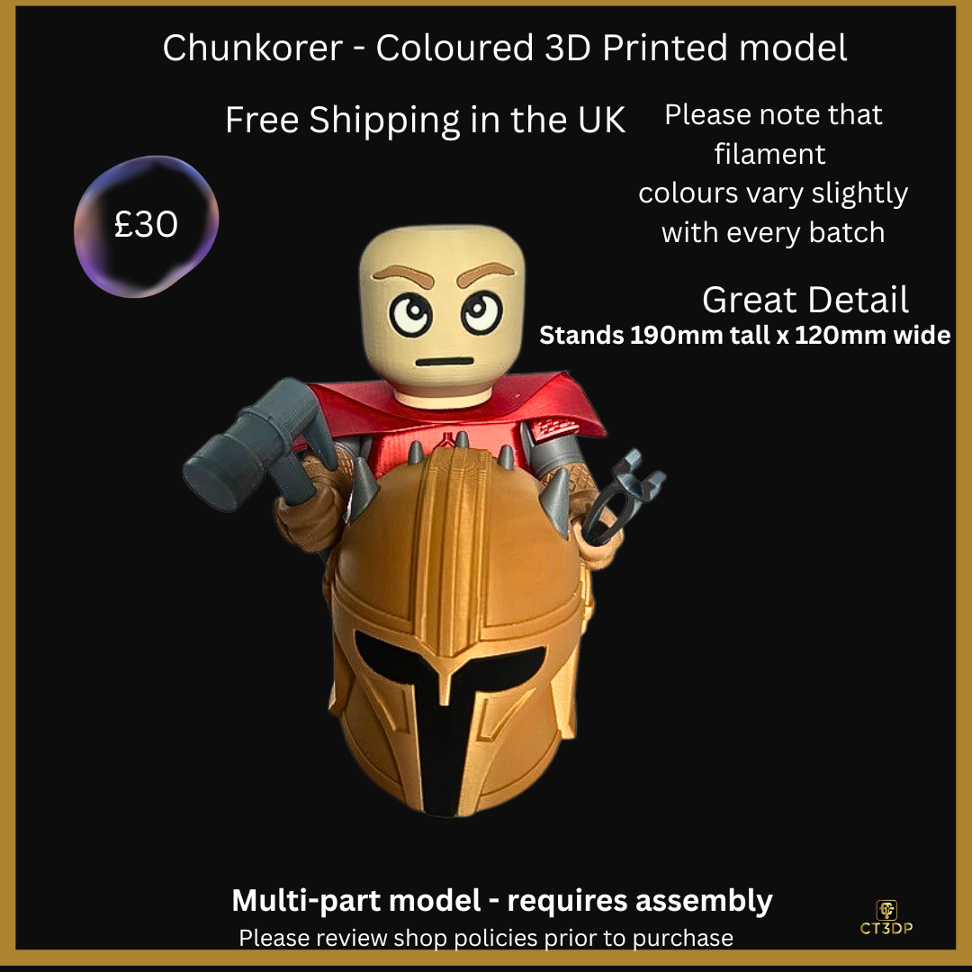 Chunkorer Viking - Coloured 3D Printed Model