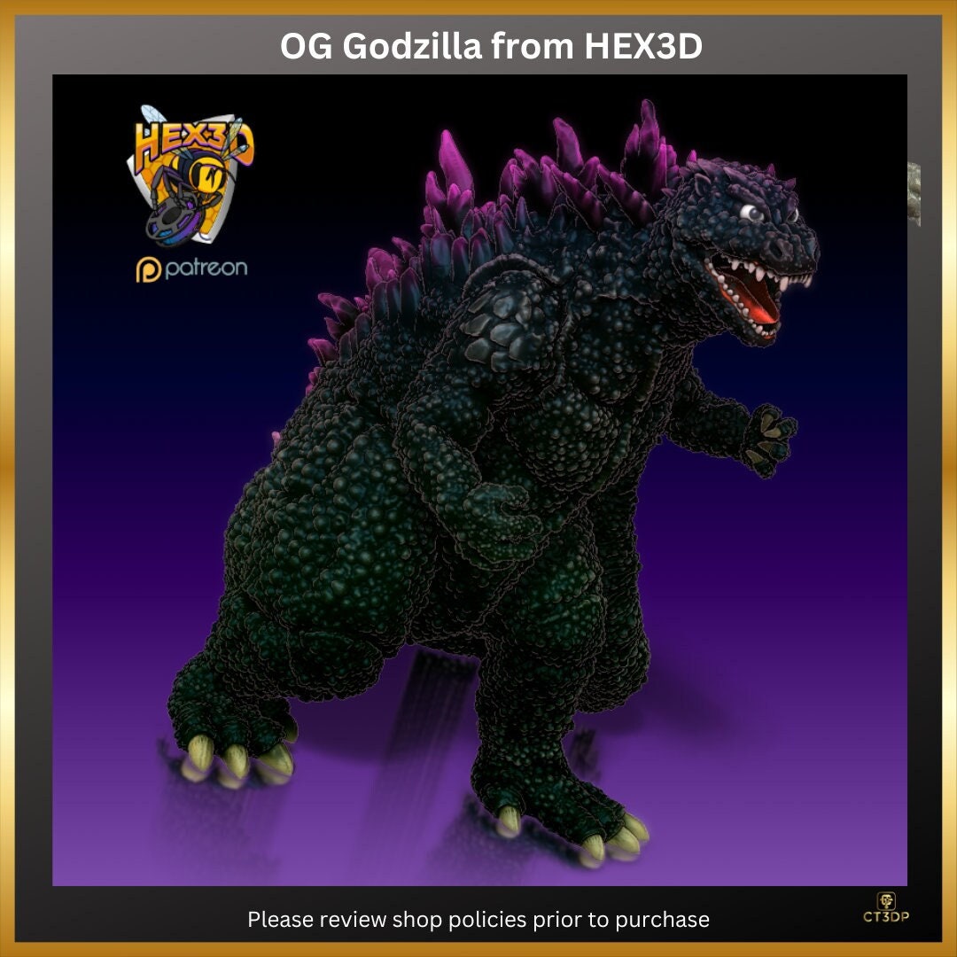 Godzilla Miniature by HEX3D