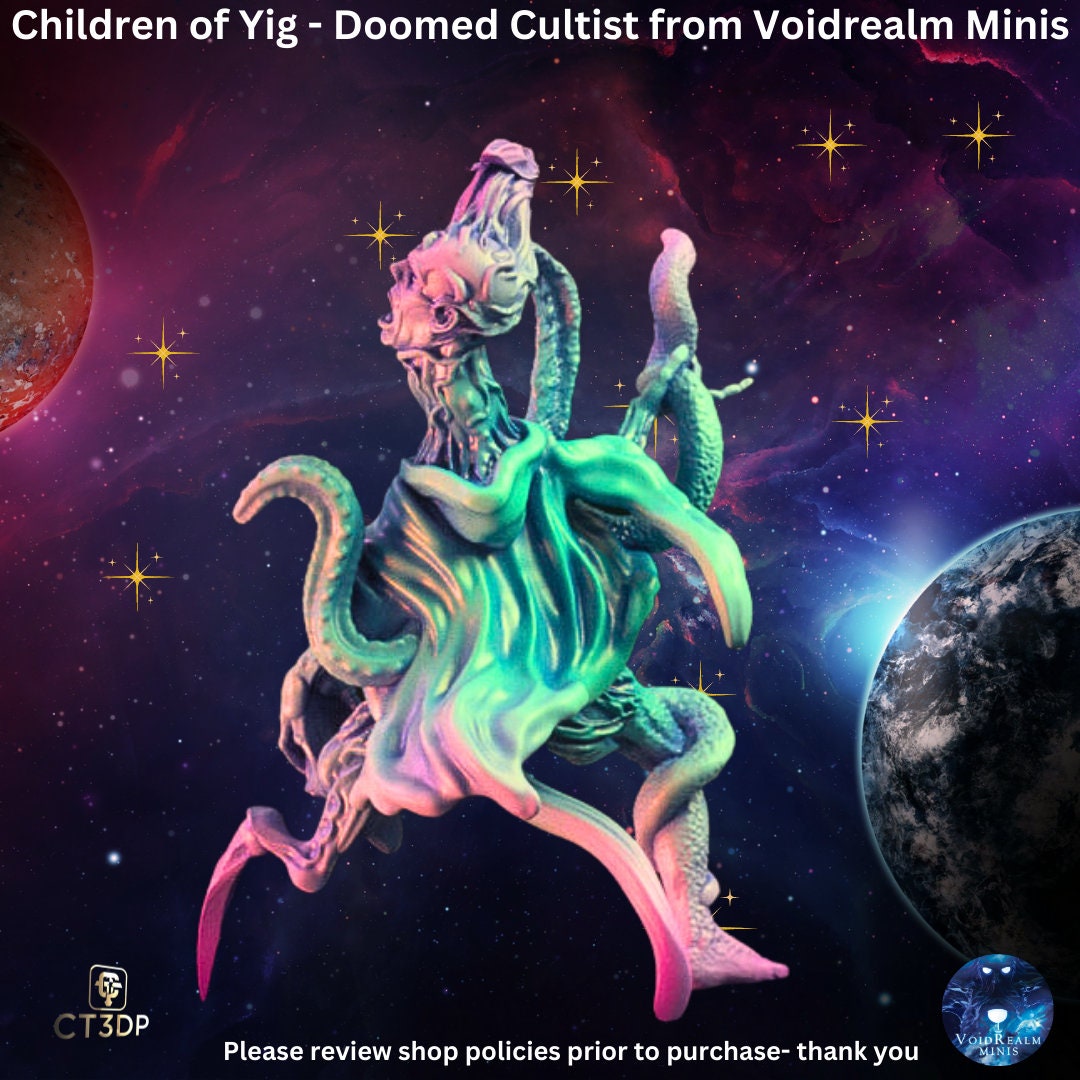 Doomed Cultist Miniature - Children of Yig