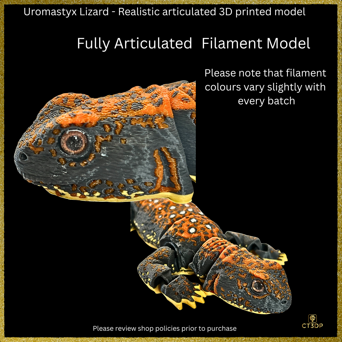Realistic Filament Uromastyx Lizard