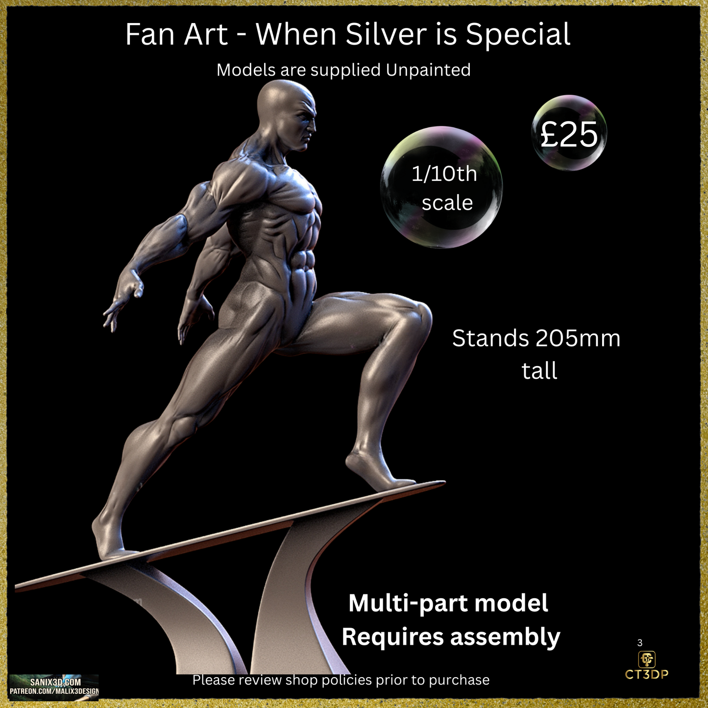 Fan Art Silver Surfer (Norrin Radd)