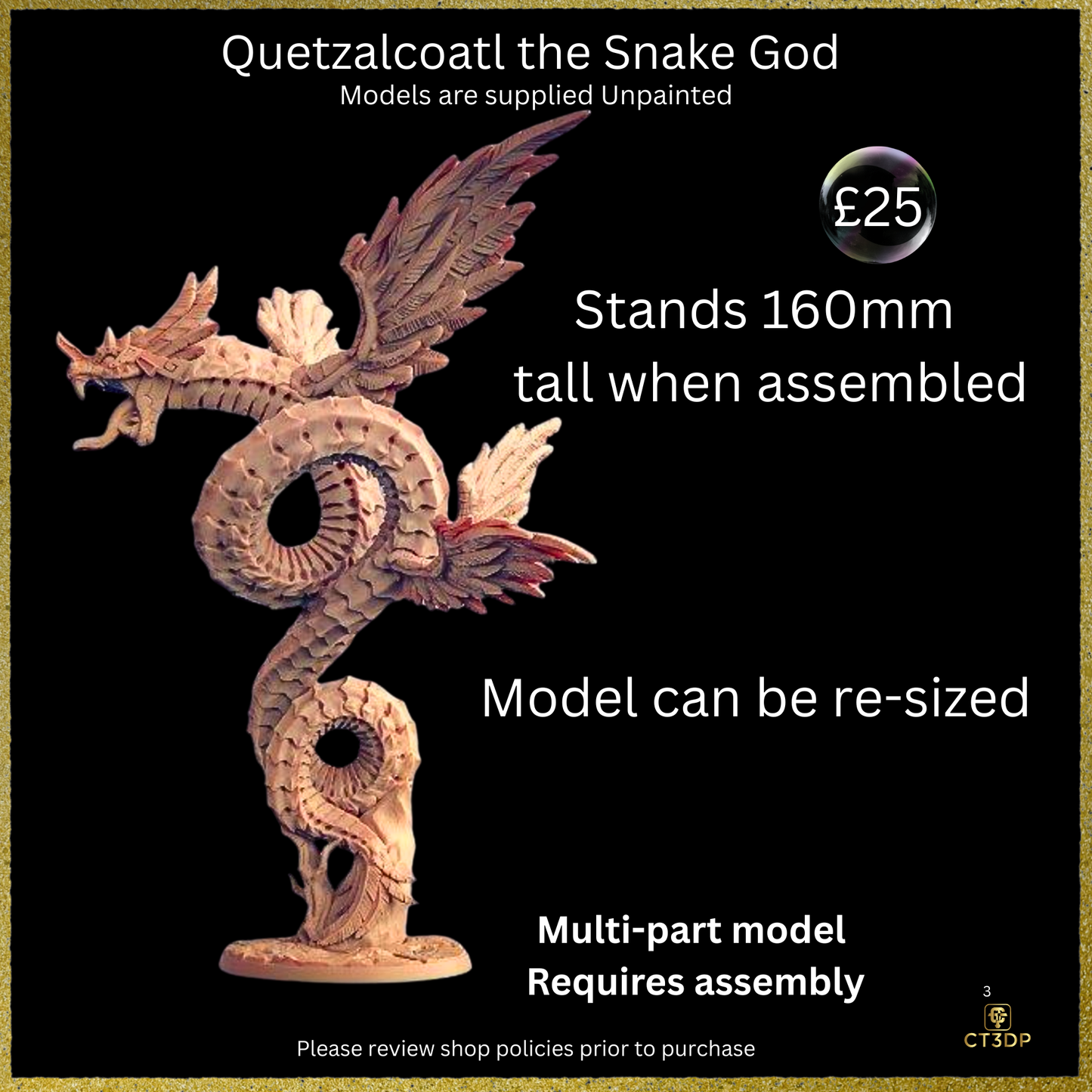 Quetzalcoatl Miniature: - Artisan Guild