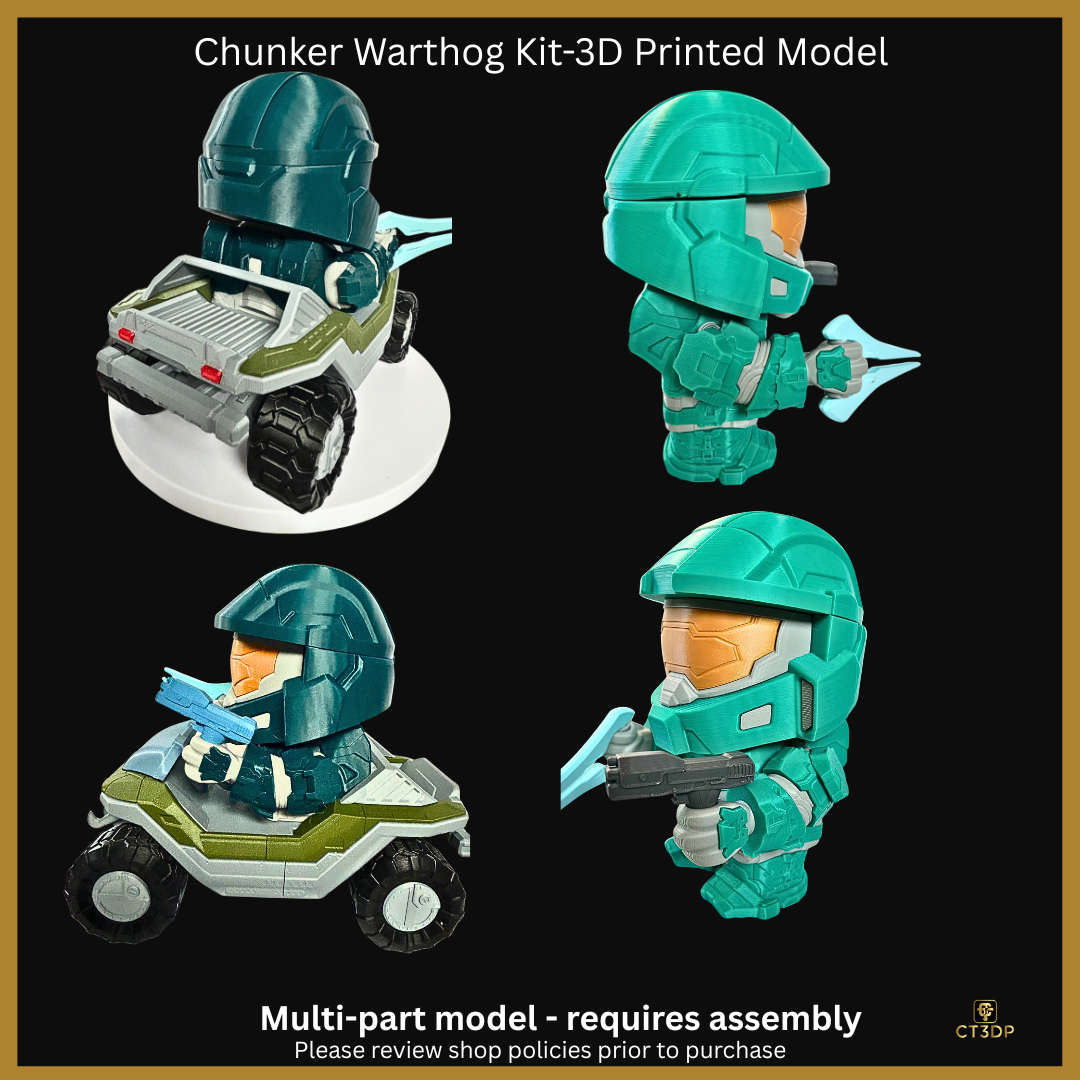 Chunkorer - Warthog Kit with Commander-in-Chief Coloured 3D Printed