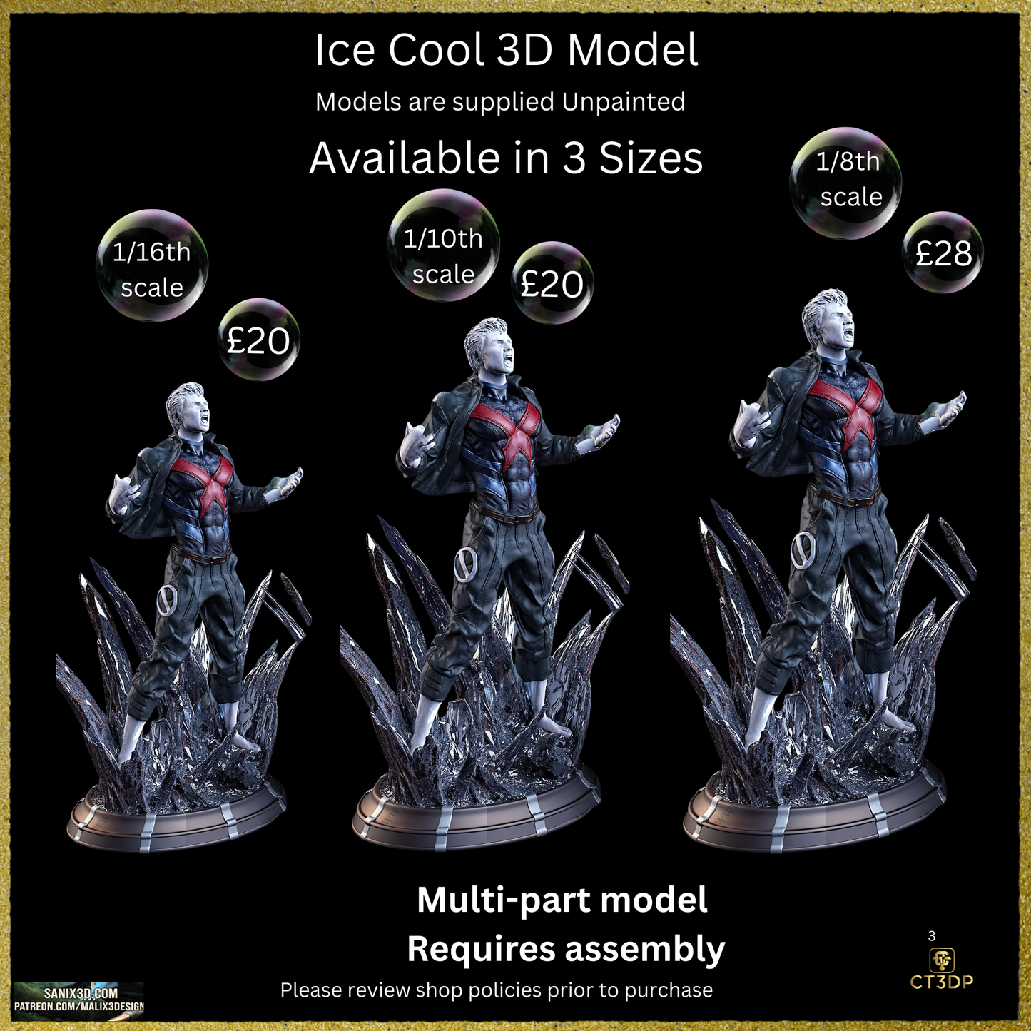 Fan Art Ice Man (Robert Louis "Bobby" Drake)