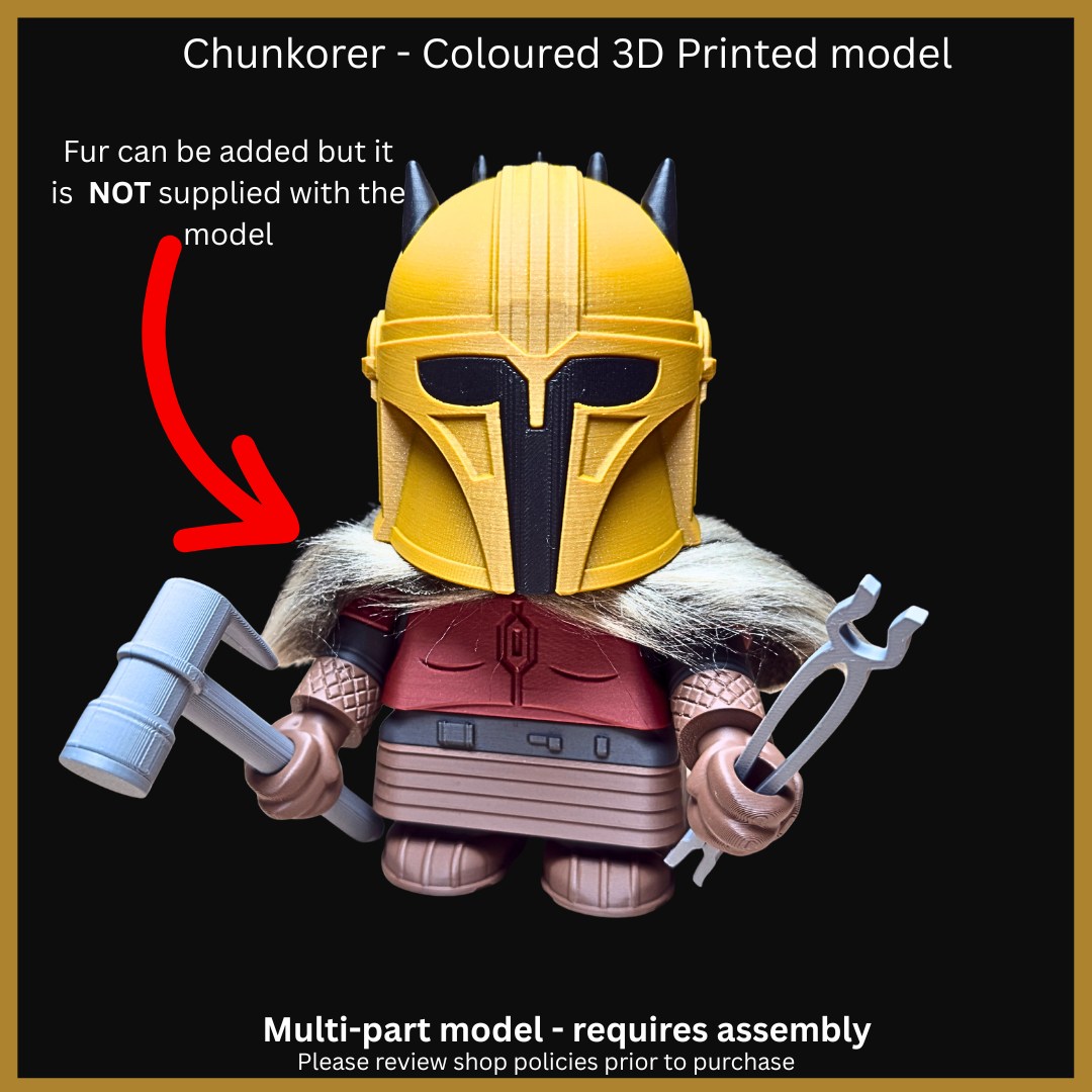 Chunkorer Viking - Coloured 3D Printed Model