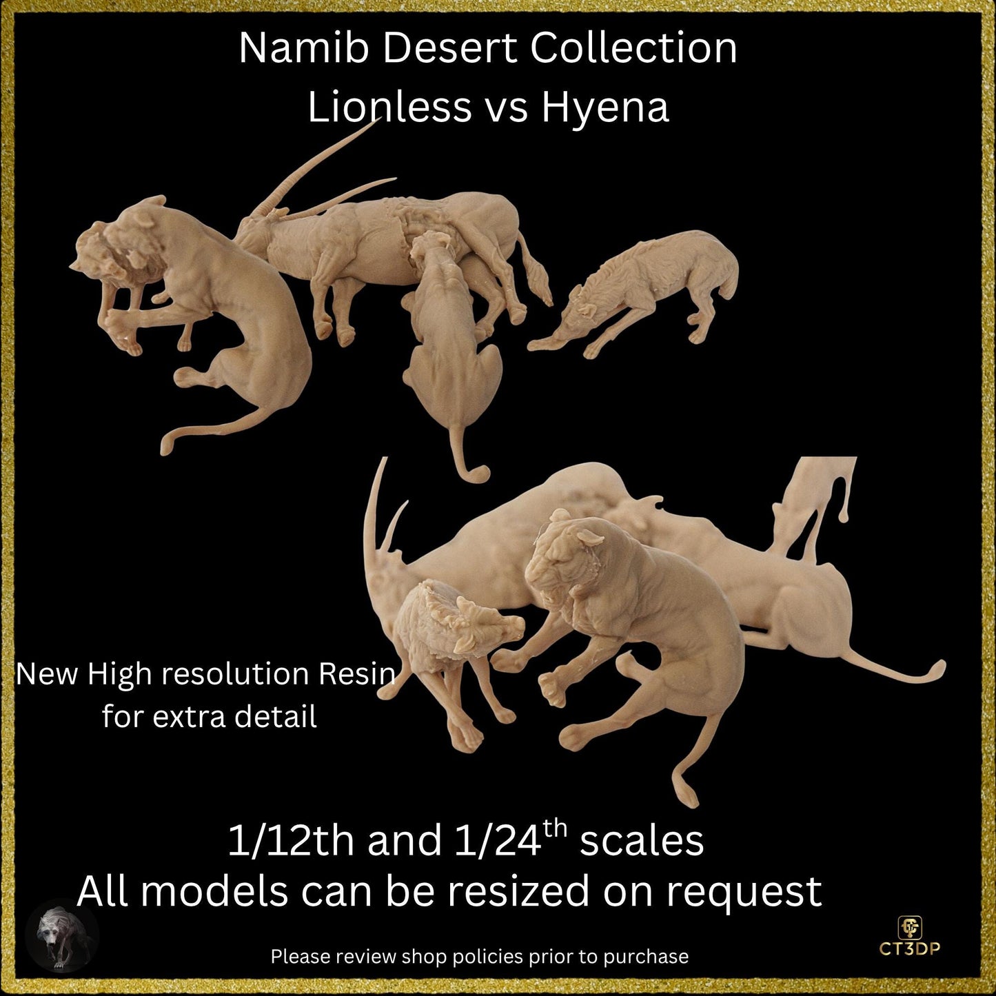 Lioness vs Spotted Hyenas - Namib Desert Collection