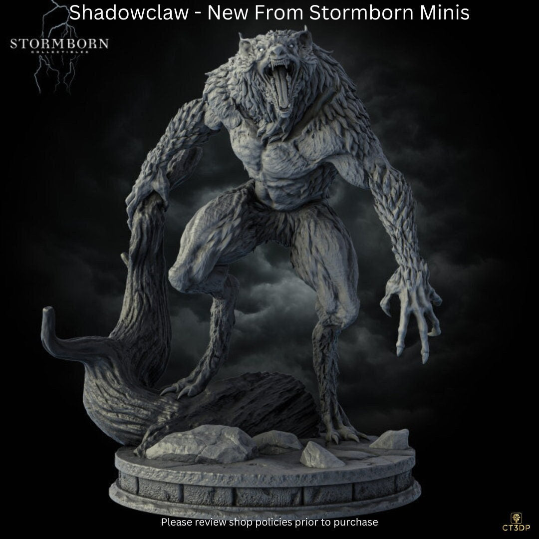 New from Stormborn minis- Shadowclaw- a werewolf