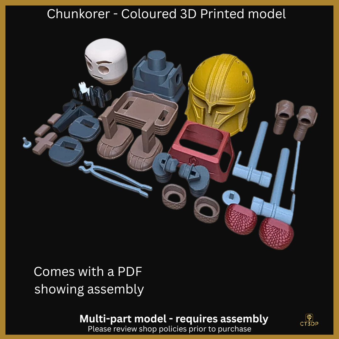 Chunkorer Viking - Coloured 3D Printed Model