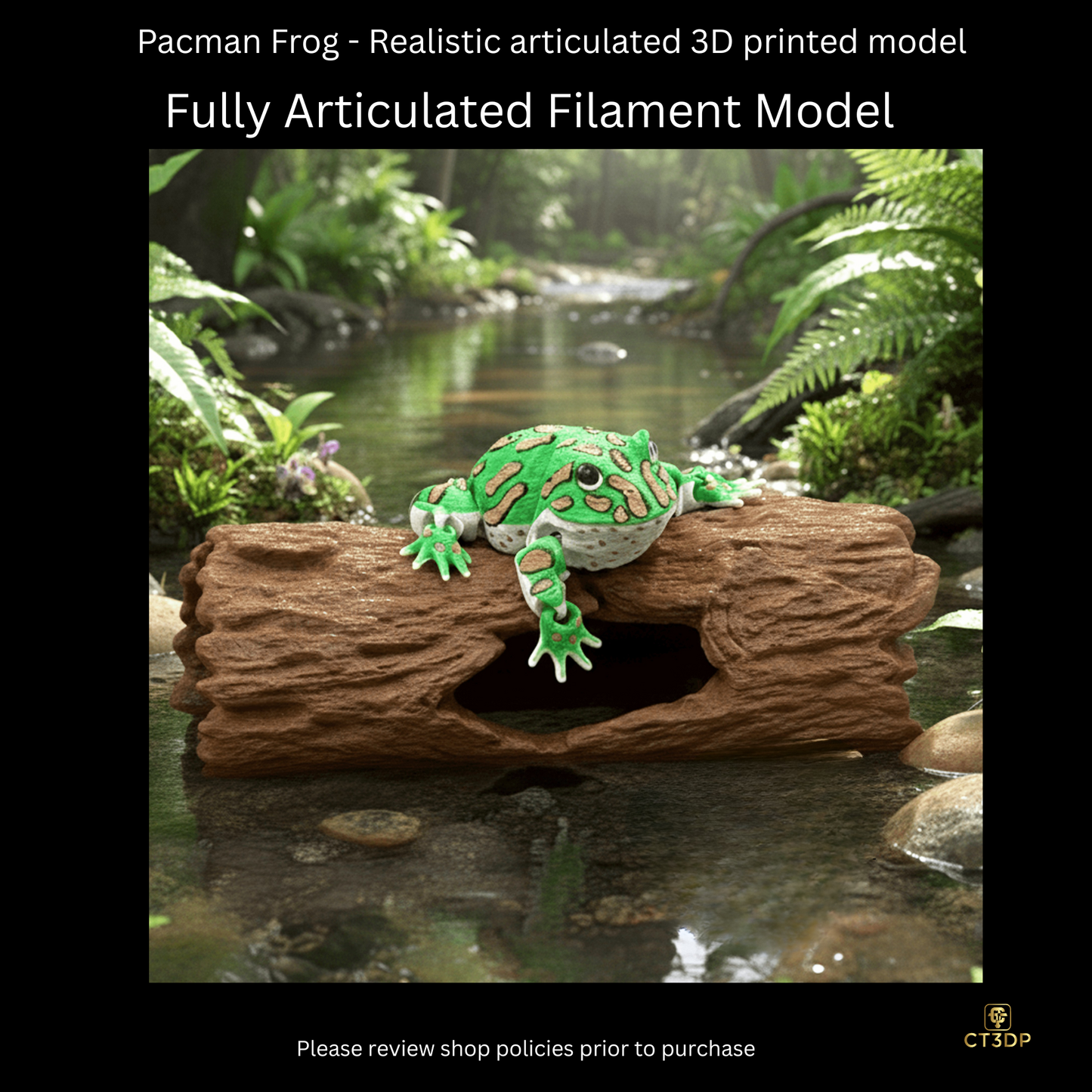 Realistic Filament Pac Man Tree Frog