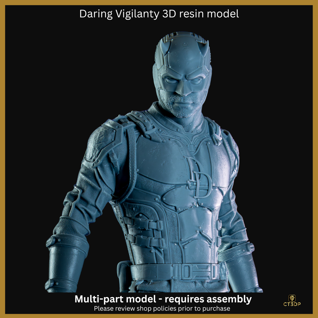 Fan Art Daredevil- 3D Printed Resin Model
