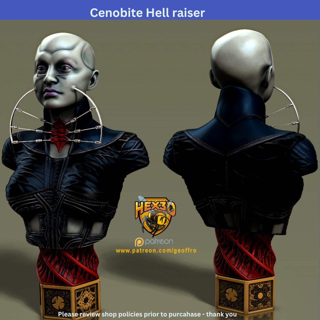 Cenobite hellraiser by Hex3D- great model to paint in time for Halloween:-)