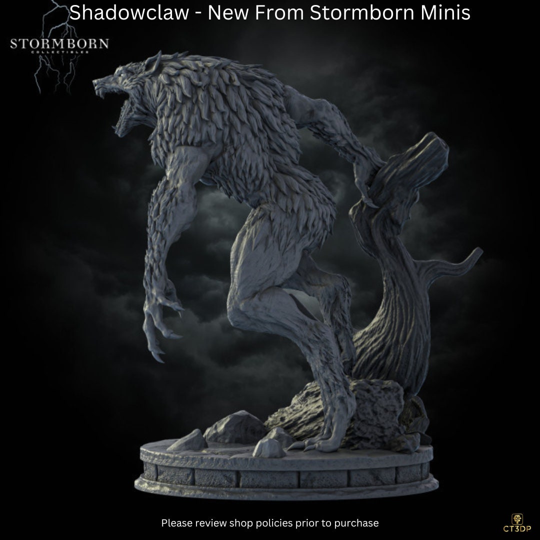 New from Stormborn minis- Shadowclaw- a werewolf