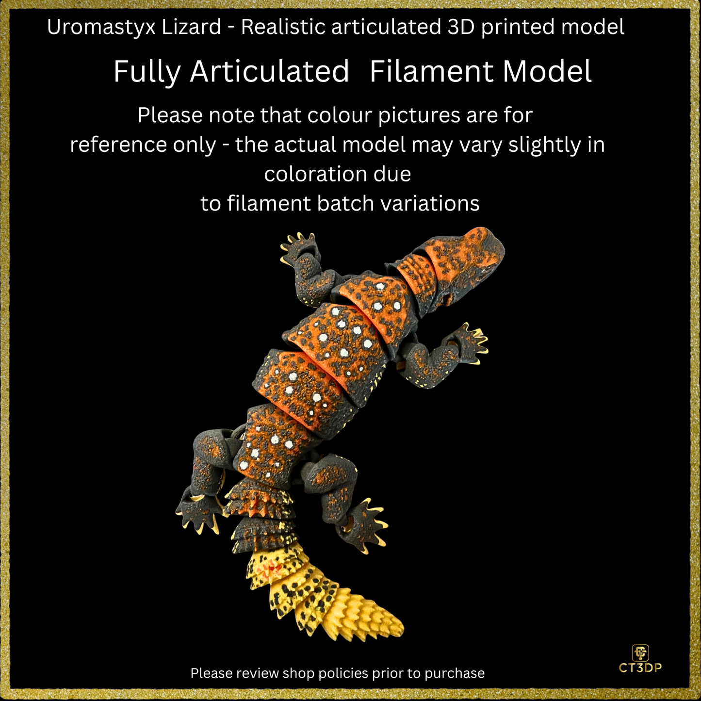 Realistic Filament Uromastyx Lizard