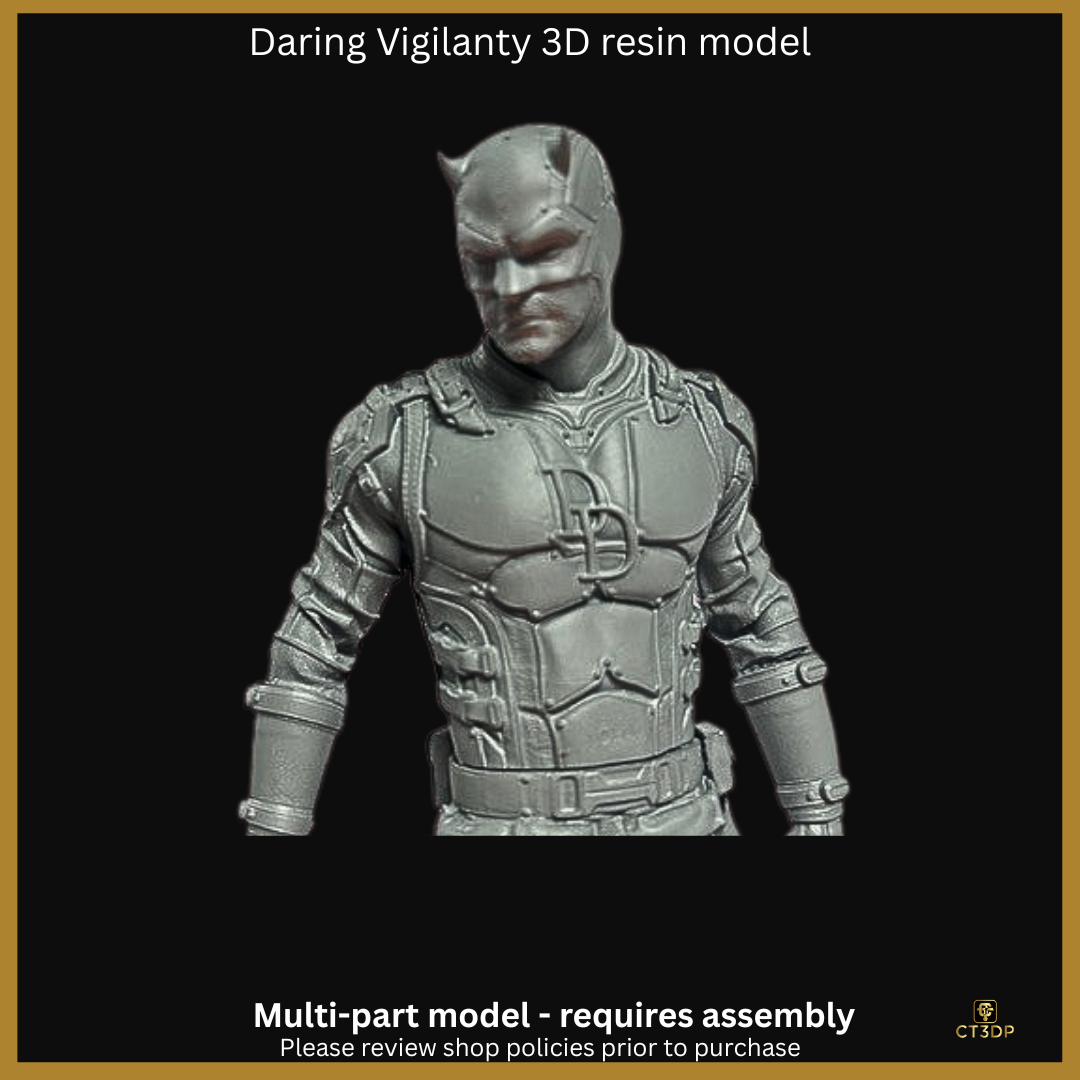 Fan Art Daredevil- 3D Printed Resin Model