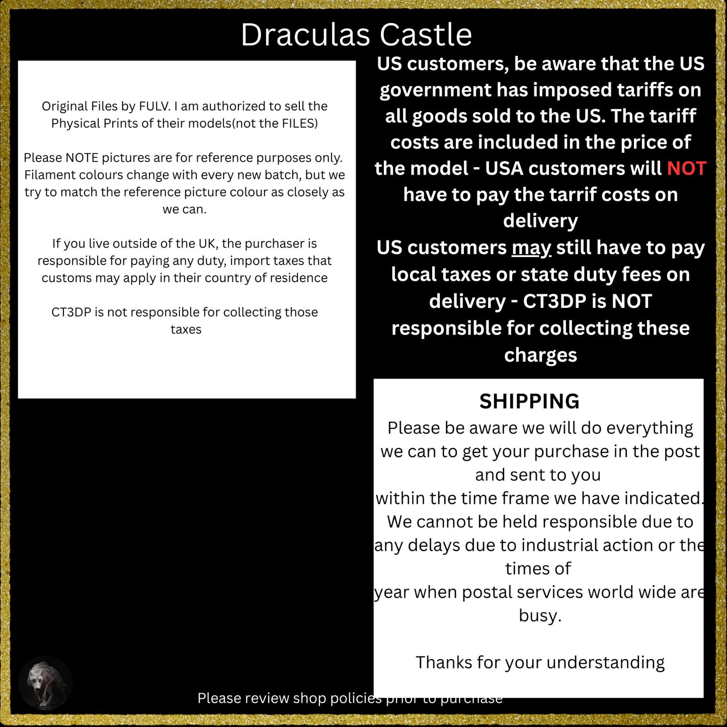 Dracula Castle has arrived- a detailed model epitomizing Lord Dracula